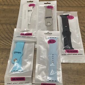 Smartwatch Replacement Bands - Black, White, Blue